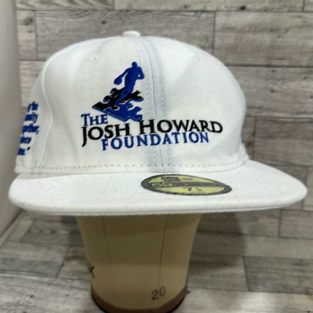 Josh Howard foundation white fitted baseball cap hat new